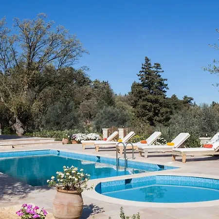 Luxury Crete Melpomeni 5 Bedrooms Private Pool Private Playground Rethymno Villa *