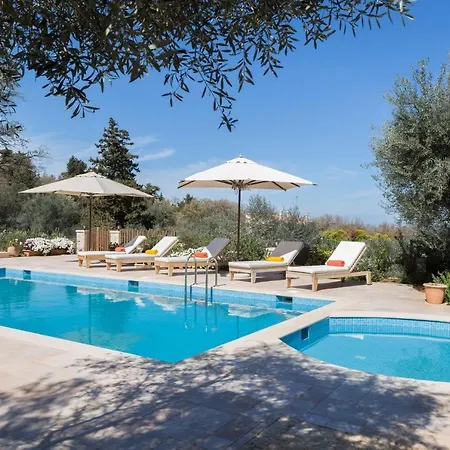 Luxury Crete Melpomeni 5 Bedrooms Private Pool Private Playground Rethymno Vederoi